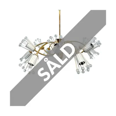 Sputnik  takkrona 12-arm, vit