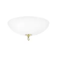 Stävie plafond, blankpolerad mässing/opal 38cm