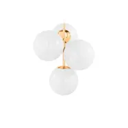 Tom Dixon - Globe Ljuskrona Mini Opal/Gold