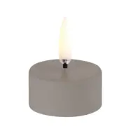 Uyuni Lighting - Värmeljus LED w/Battery 4 x 2,1 cm Sandstone