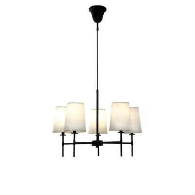 Verbier Takkrona 5-Arm, Svart/Vit