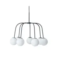 Waterfall takkrona, svart/opal