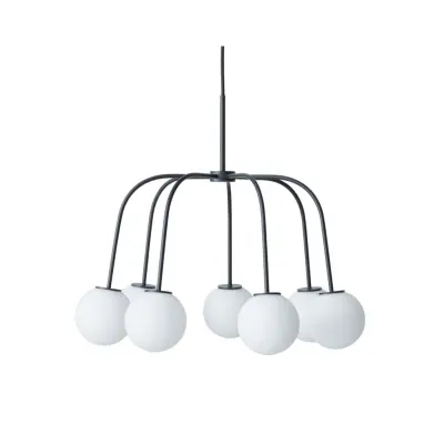 Waterfall takkrona, svart/opal