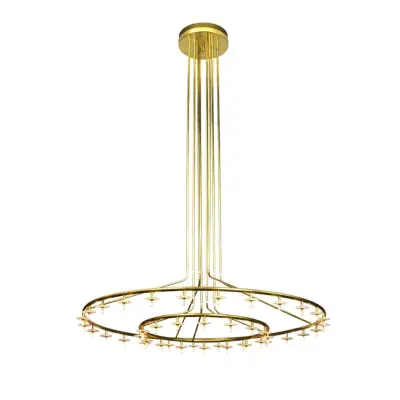 Örsjö Belysning Stardust 2 taklampa, Mässing