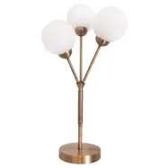 3Some bordslampa, antikguld/opal 60cm