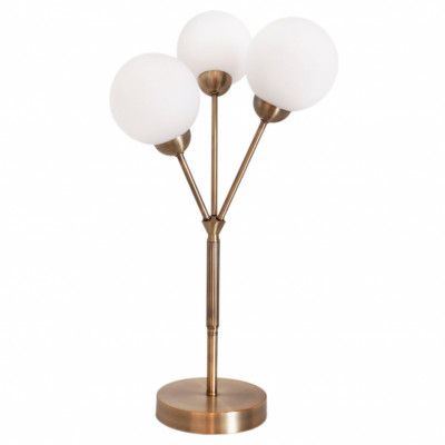 3Some bordslampa, antikguld/opal 60cm