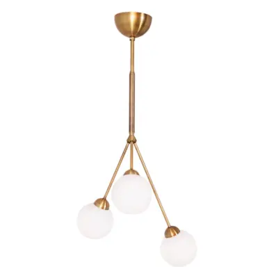 3Some taklampa, antikguld/opal 80cm