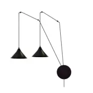 ABRAMO 2 Taklampa, Svart