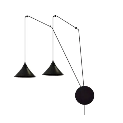 ABRAMO 2 Taklampa, Svart