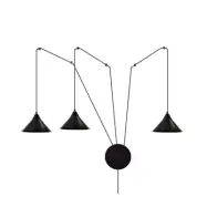 ABRAMO 3 Taklampa, Svart