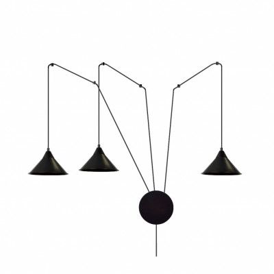 ABRAMO 3 Taklampa, Svart