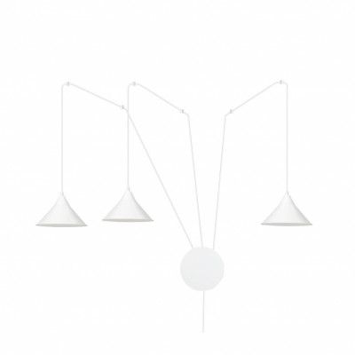 ABRAMO 3 Taklampa, Vit