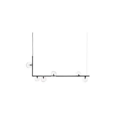 Air 73 taklampa, svart/klar