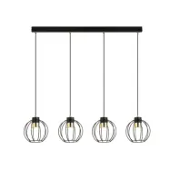 AJAX 4 Taklampa, Svart/Guld