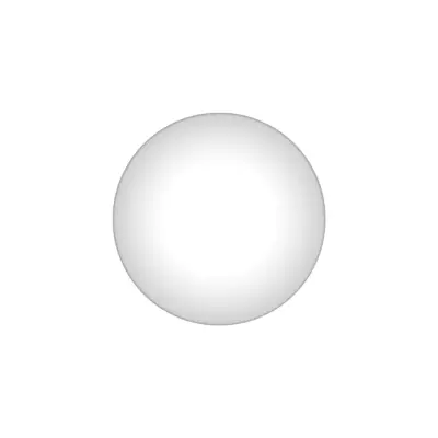 Akrobat reservglas golv/tak, opalvit