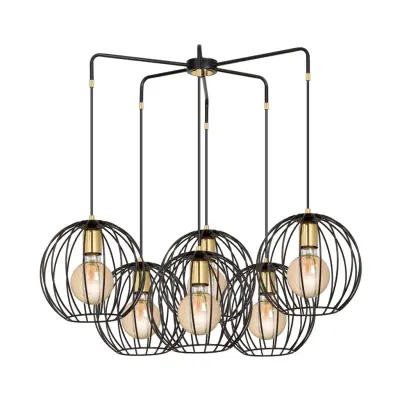 ALBIO 6 Taklampa, Svart