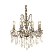 Allington Taklampa 8-arm, antiksilver 66cm