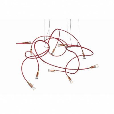 AndromedaTaklampa Röd RAL 3001 struktur