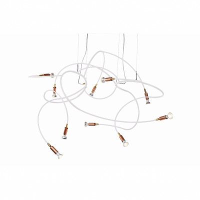 AndromedaTaklampa Vit RAL 9016 struktur