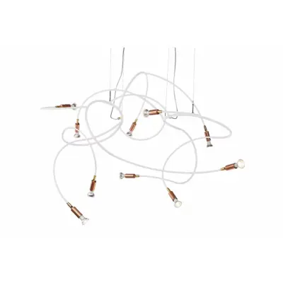 AndromedaTaklampa Vit RAL 9016 struktur