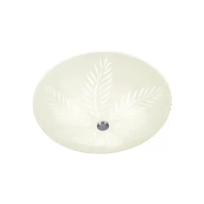 Aneta PALMBLAD plafond. vit/stål 50 cm