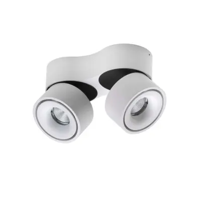 ANTIDARK - Easy Double W2100 LED-taklampa, vit, 2 lampor