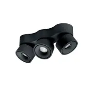 ANTIDARK - Easy Triple W3100 LED-taklampa svart, 3 lampor