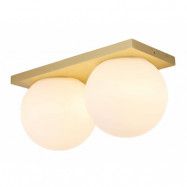 Antidark - Palla C2135 LED Plafond Dim-to-Warm Opal/Mässing