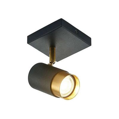 Arcchio - Evaro 1 Plafond Black/Gold