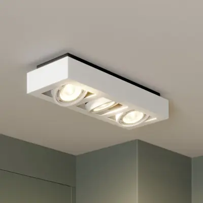 Ronka 3 taklampa, vit – Arcchio - Vardagsrum - Modern - Metall - Vinklad