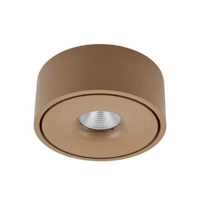Arcchio - Rotari LED-taklampa brun Ø 12 cm upp och ner