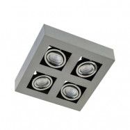 Arcchio - Vince 4 Plafond Square Silvergrey