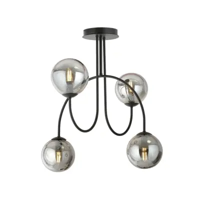 ARCHI 4A Taklampa, Svart/Grafit