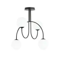 ARCHI 4A Taklampa, Svart/Vit