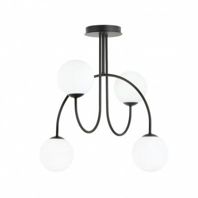 ARCHI 4A Taklampa, Svart/Vit