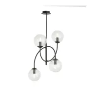 ARCHI 4B Taklampa, Svart/Transparent