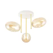 ARGO 3 Taklampa, Vit/Guld/Amber