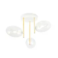ARGO 3 Taklampa, Vit/Guld/Transparent