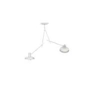 Arigato double taklampa, vit