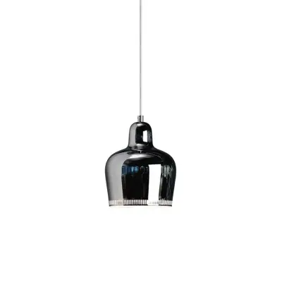 Artek - A330S Golden Bell Taklampa Chrome/White