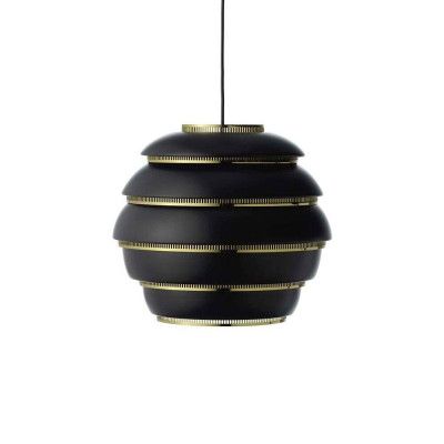 Artek - A331 Beehive Taklampa Black/Brass