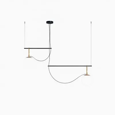 Artemide - Nh S3 2 Bracci Taklampa Black/Brass