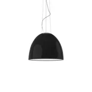 Nur Mini Gloss LED S Taklampa Svart - Artemide Nur Gloss Mini - Vardagsrum - Design - Metall - Med en ljuskälla