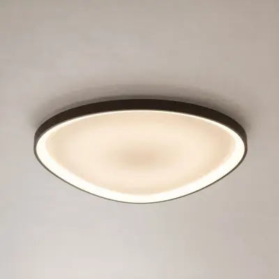 Asken LED-taklampa, 61 cm, brun, CCT, dimbar – Lucande - Vardagsrum - Modern - Aluminium - Plafond