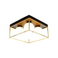 ASTRO plafond liten, svart/guld/opal