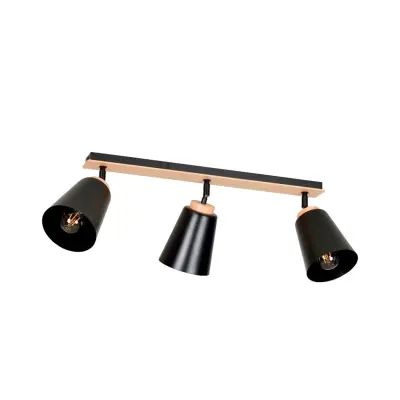 ATLAS 3 Taklampa, Svart