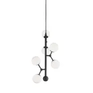 Atom Vertikal taklampa, opal 45cm