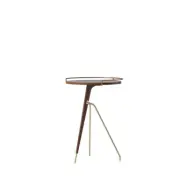 Audo Copenhagen - Umanoff Sidobord Tall Walnut/Matt Lacquered Brass