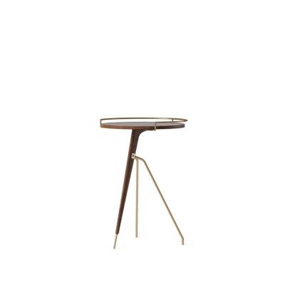 Audo Copenhagen - Umanoff Sidobord Tall Walnut/Matt Lacquered Brass