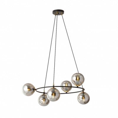 AZURA 6 Taklampa, Svart/Guld/Grafit